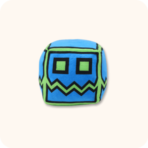 Blue Grinning Face Geometry Dash Plush