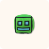 Green Geometry Dash Plush