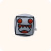 Grey Sharp Tooth Geometry Dash Plush