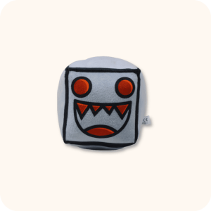 Grey Sharp Tooth Geometry Dash Plush