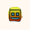 Orange Geometry Dash Plush