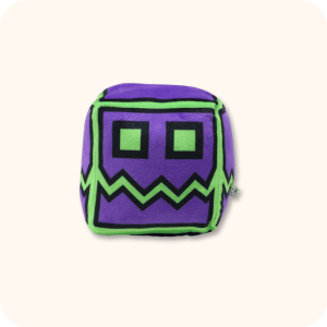 Purple Grinning Face Geometry Dash Plush