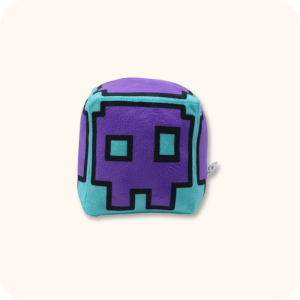 Purple Mismatched Eye Geometry Dash Plush