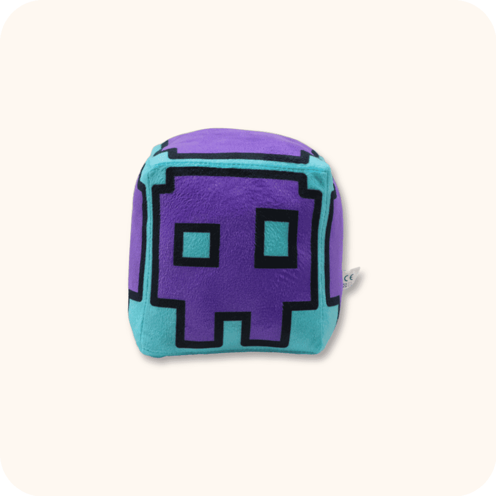 Purple Mismatched Eye Geometry Dash Plush Purple Mismatched Eye Geometry Dash Plush