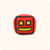 Red Geometry Dash Plush