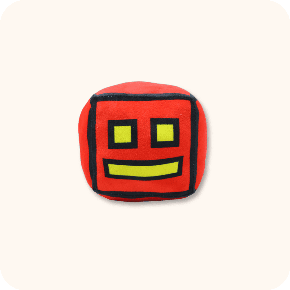 Red Geometry Dash Plush Red Geometry Dash Plush