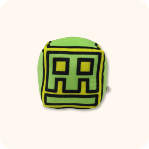 Yellow Green Skull Geometry Dash Plush